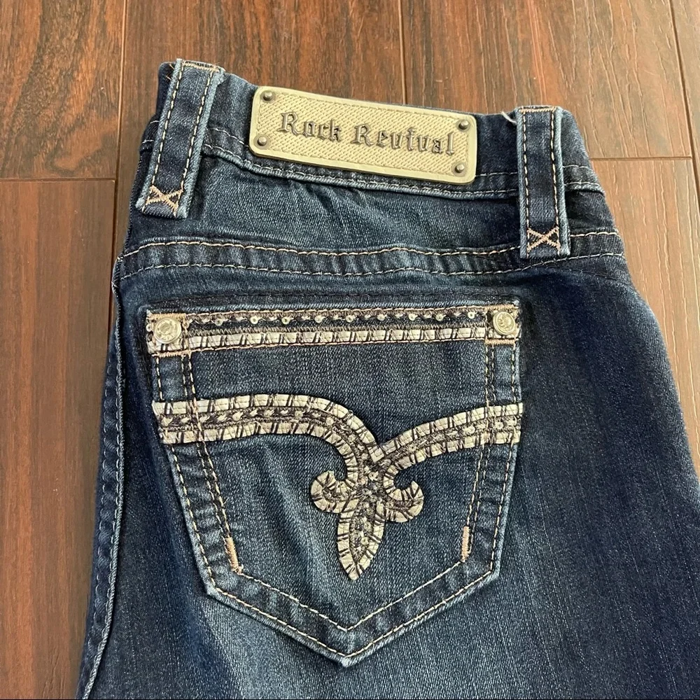 Rock Revival Sherry Easy Skinny Mid-Rise Jeans Women's Size 28 - Picture 2 of 5